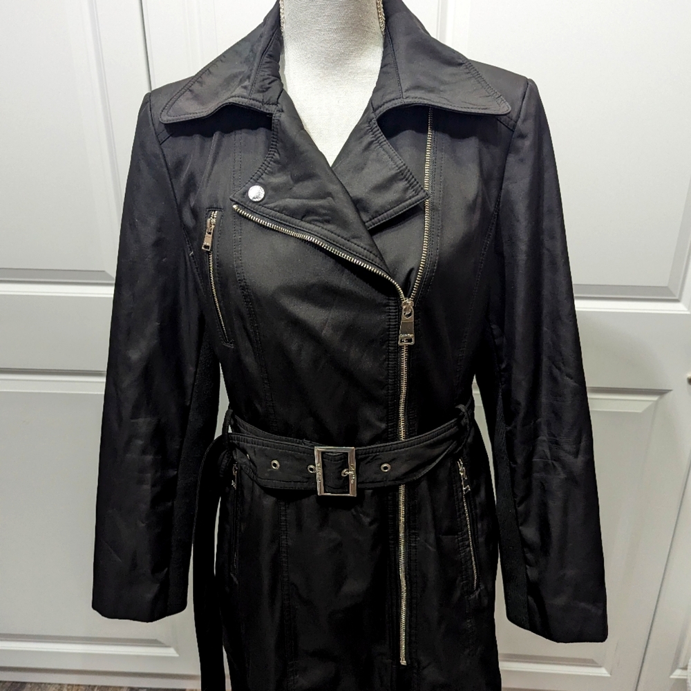 Classy black trench coat by Calvin Klein